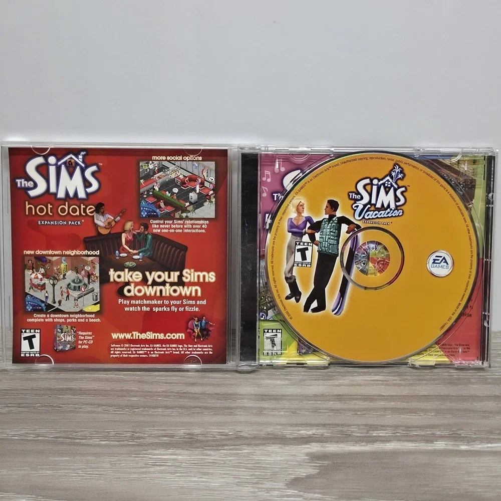The Sims Vacation Expansion Pack PC‎ CD-Rom 2000 Video Game EA